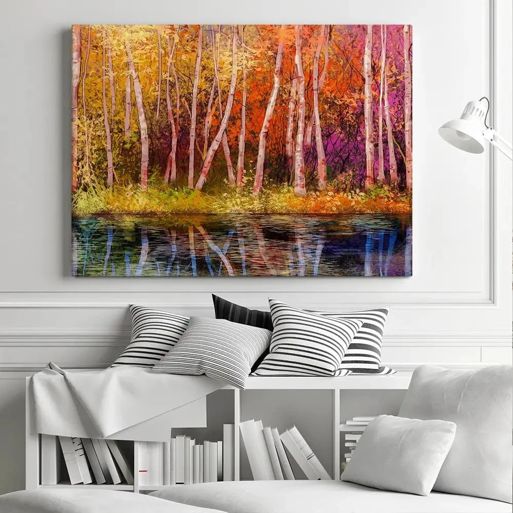 Autumn Trees Canvas Print Autumn Trees Canvas Print wall art product pluie_r / Shutterstock