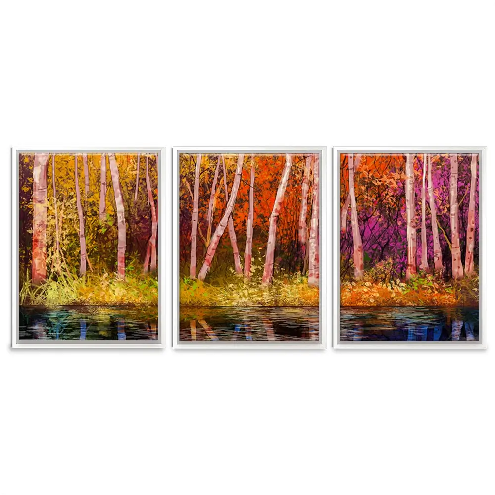 Autumn Trees Trio Canvas Print Autumn Trees Trio Canvas Print wall art product pluie_r / Shutterstock
