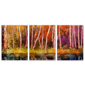 Autumn Trees Trio Canvas Print Autumn Trees Trio Canvas Print wall art product pluie_r / Shutterstock