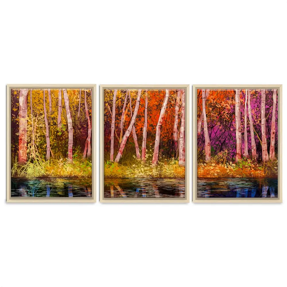 Autumn Trees Trio Canvas Print Autumn Trees Trio Canvas Print wall art product pluie_r / Shutterstock