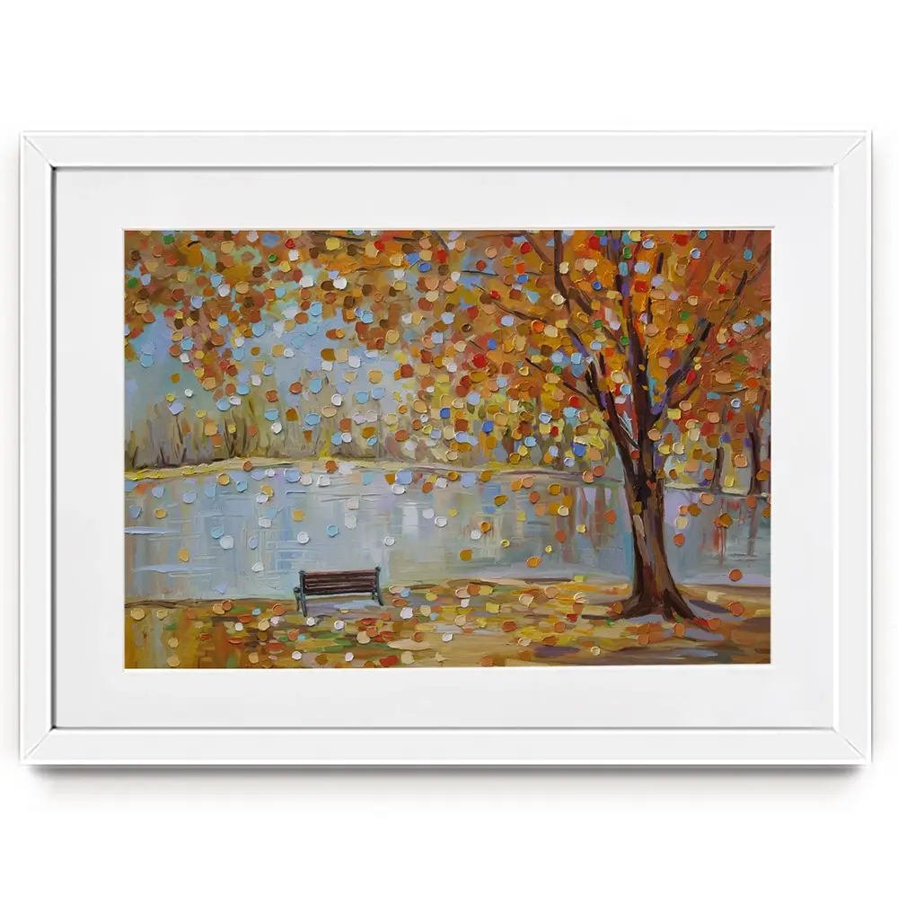 Autumn Veil Framed Art Print Autumn Veil Framed Art Print wall art product Ekaterina Ermilkina