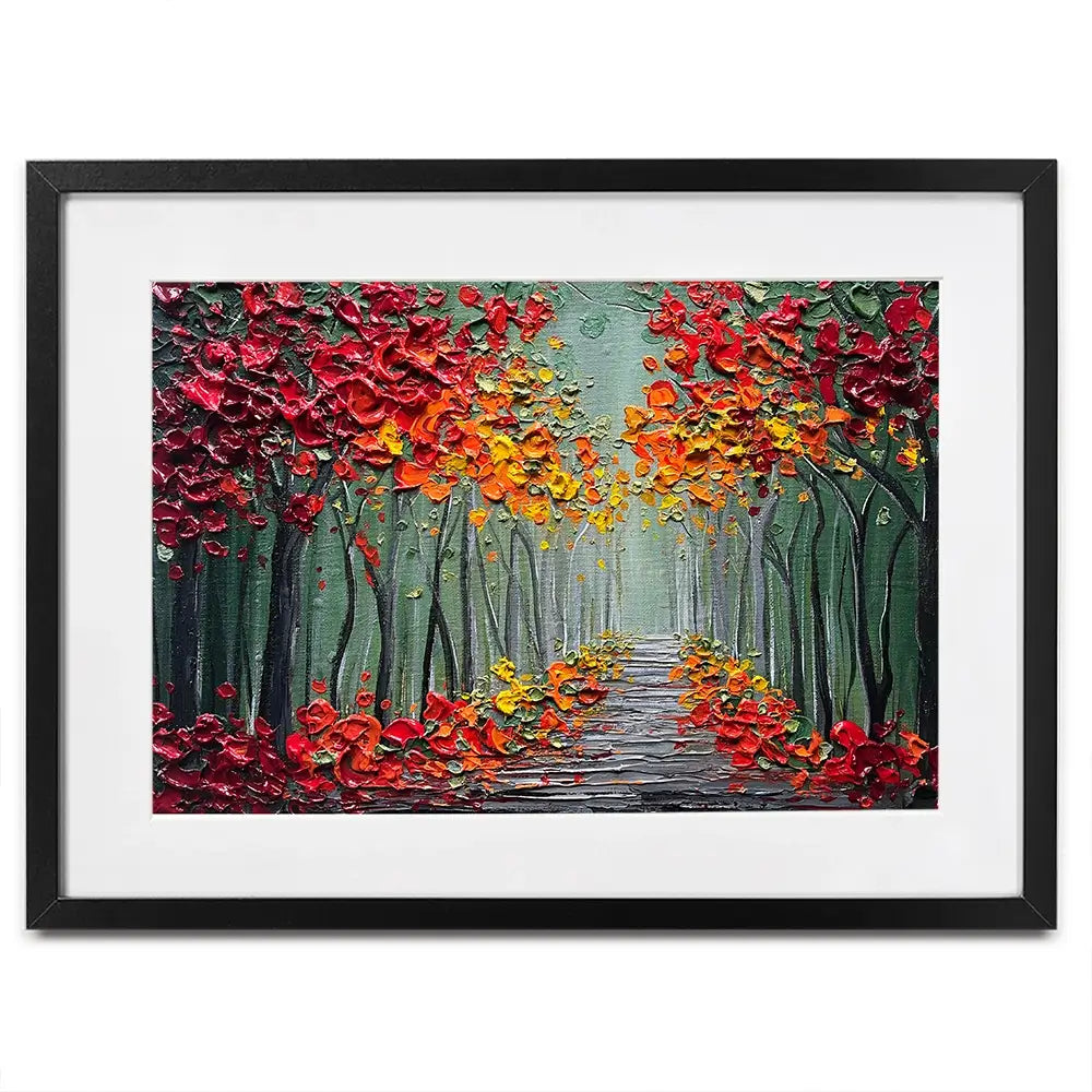 Autumns Embrace Framed Art Print Autumns Embrace Framed Art Print wall art product Nada Khatib
