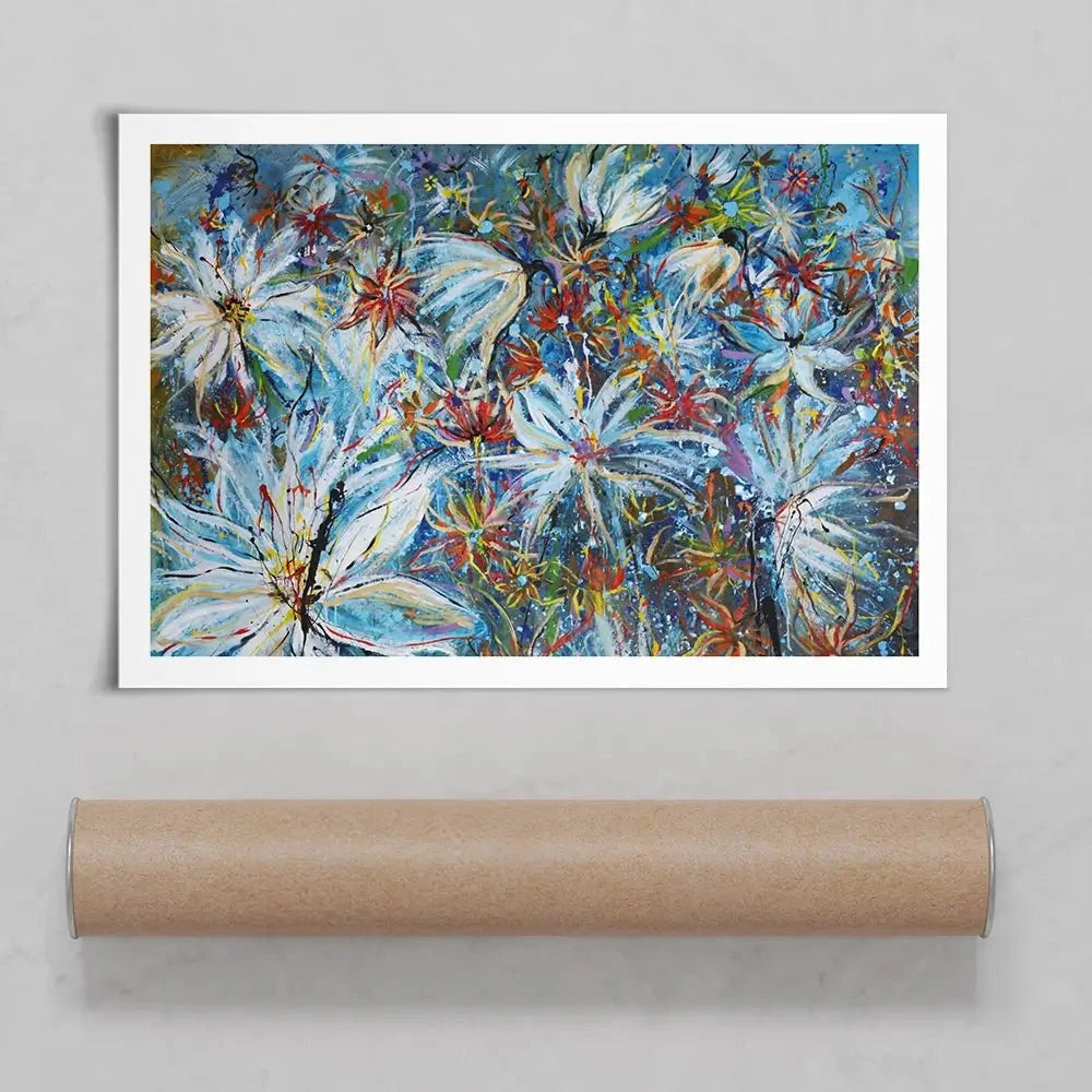 Azurro Art Print Azurro Art Print wall art product Maria Moretti