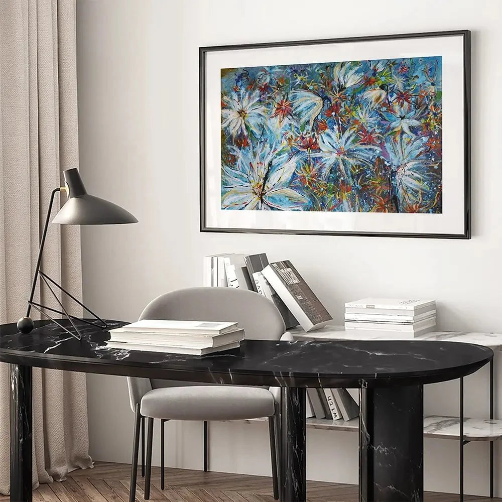 Azurro Framed Art Print Azurro Framed Art Print wall art product Maria Moretti
