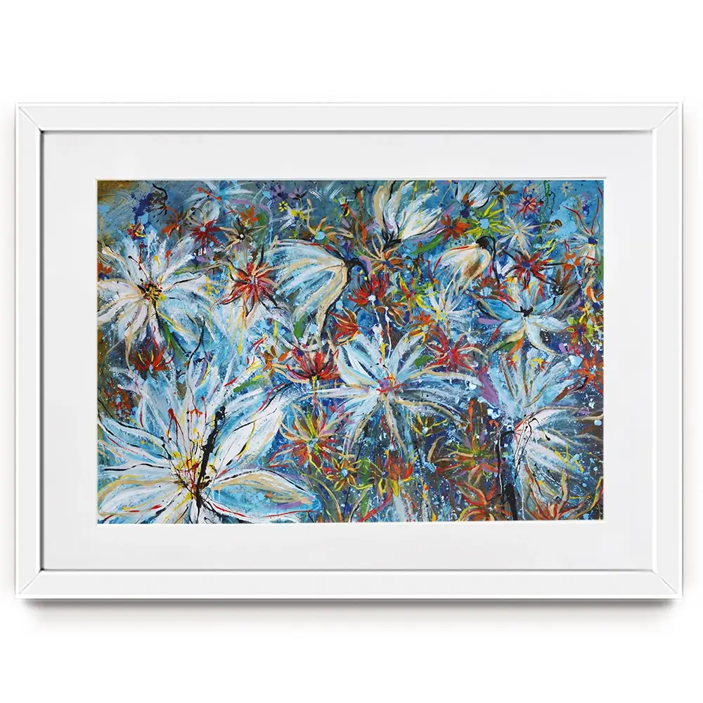 Azurro Framed Art Print Azurro Framed Art Print wall art product Maria Moretti