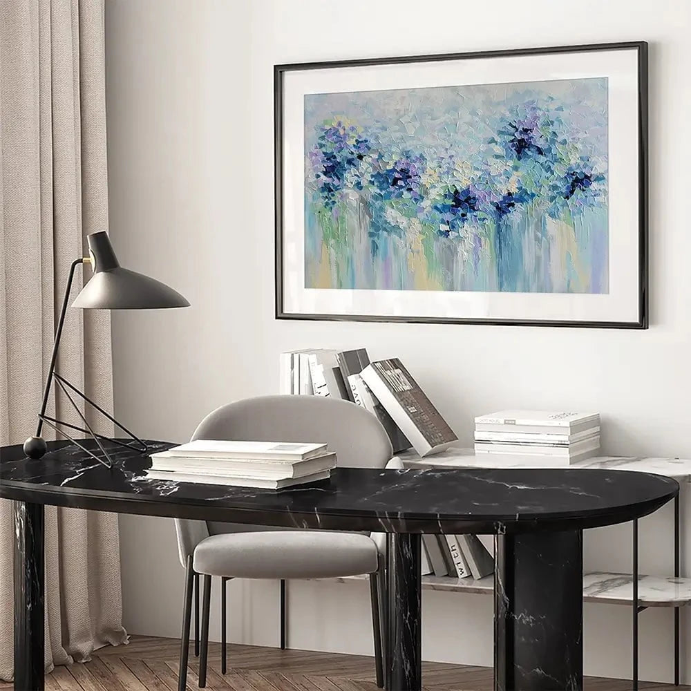 Baby Blue Framed Art Print Baby Blue Framed Art Print wall art product Olga Tkachyk