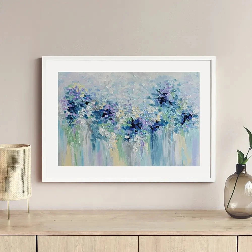 Baby Blue Framed Art Print Baby Blue Framed Art Print wall art product Olga Tkachyk