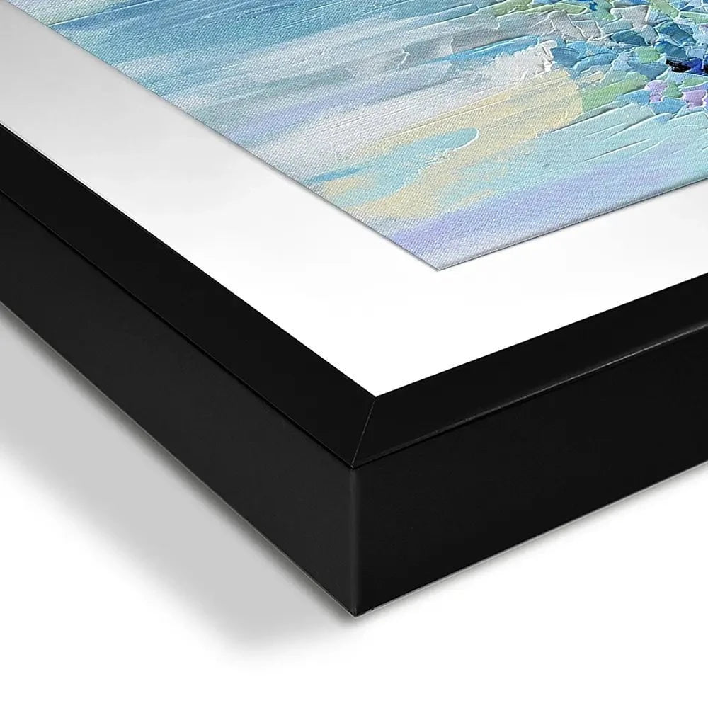 Baby Blue Framed Art Print Baby Blue Framed Art Print wall art product Olga Tkachyk