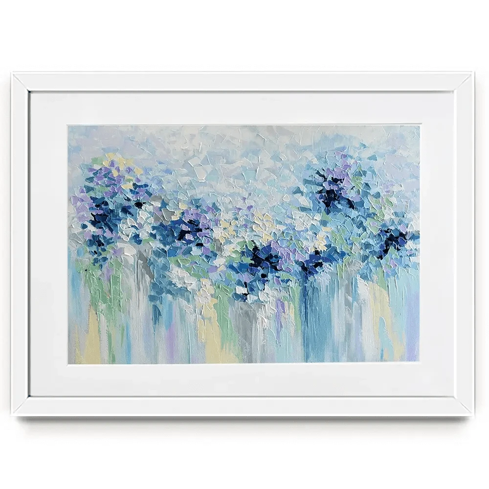Baby Blue Framed Art Print Baby Blue Framed Art Print wall art product Olga Tkachyk