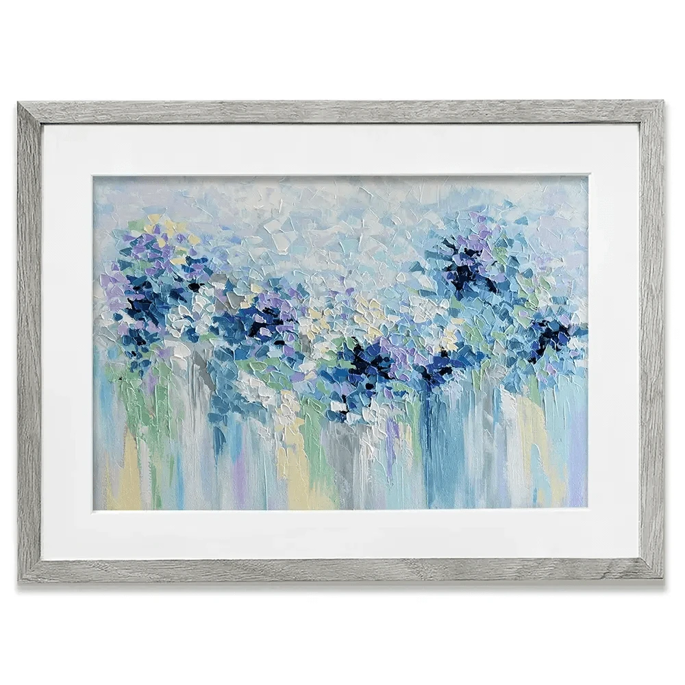 Baby Blue Framed Art Print Baby Blue Framed Art Print wall art product Olga Tkachyk