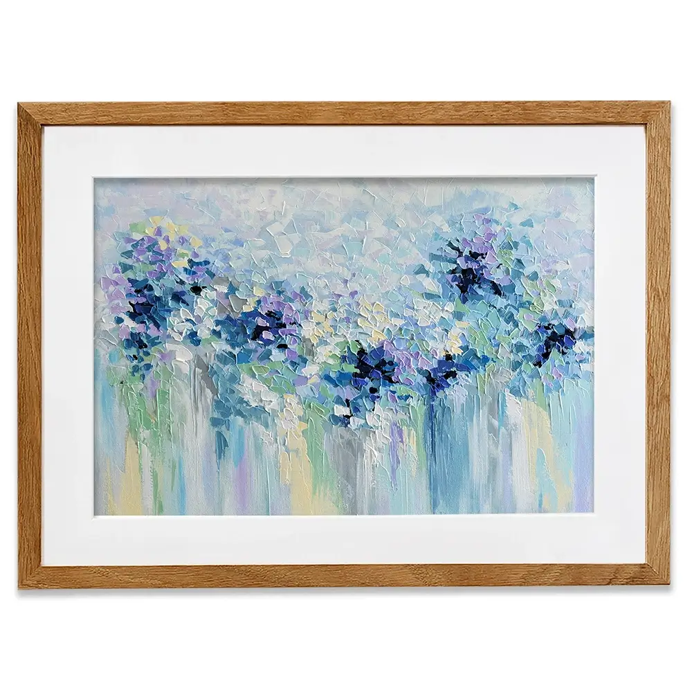 Baby Blue Framed Art Print Baby Blue Framed Art Print wall art product Olga Tkachyk