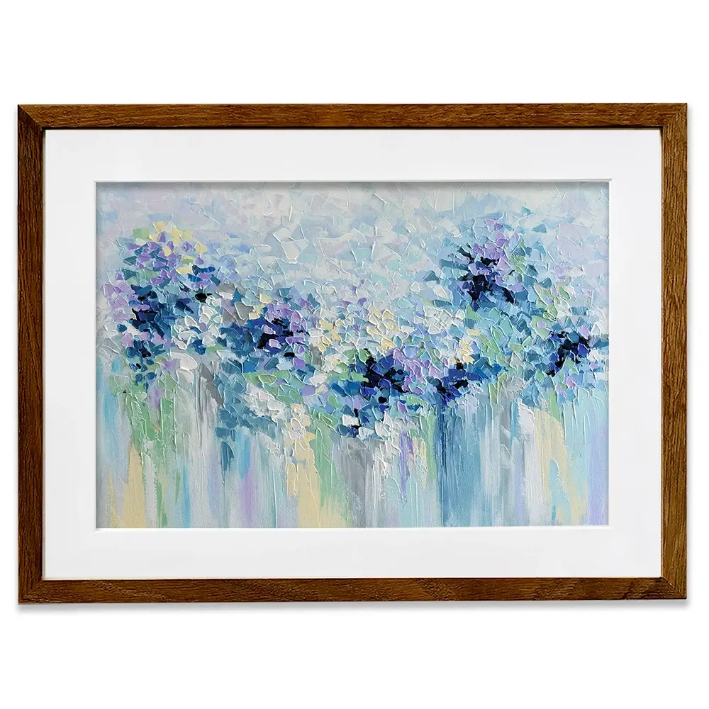 Baby Blue Framed Art Print Baby Blue Framed Art Print wall art product Olga Tkachyk