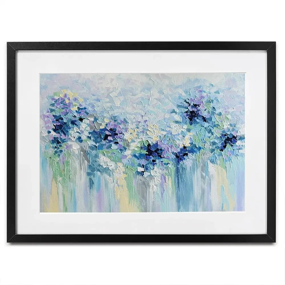 Baby Blue Framed Art Print Baby Blue Framed Art Print wall art product Olga Tkachyk