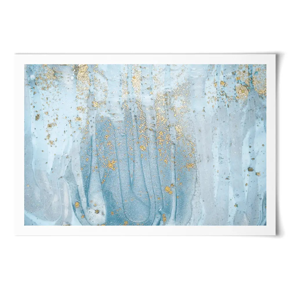 Baby Blue Marble Art Print Baby Blue Marble Art Print wall art product Art Print Shop