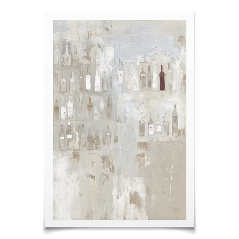 Backlit Bar Shelf Art Print Backlit Bar Shelf Art Print wall art product Chromatic Storm Studio