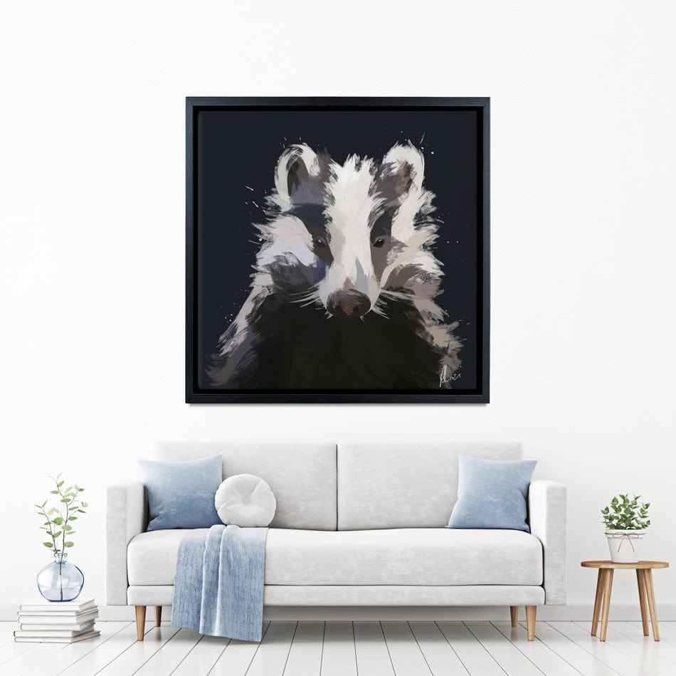 Badger Canvas Print wall art product Aimee Linzi