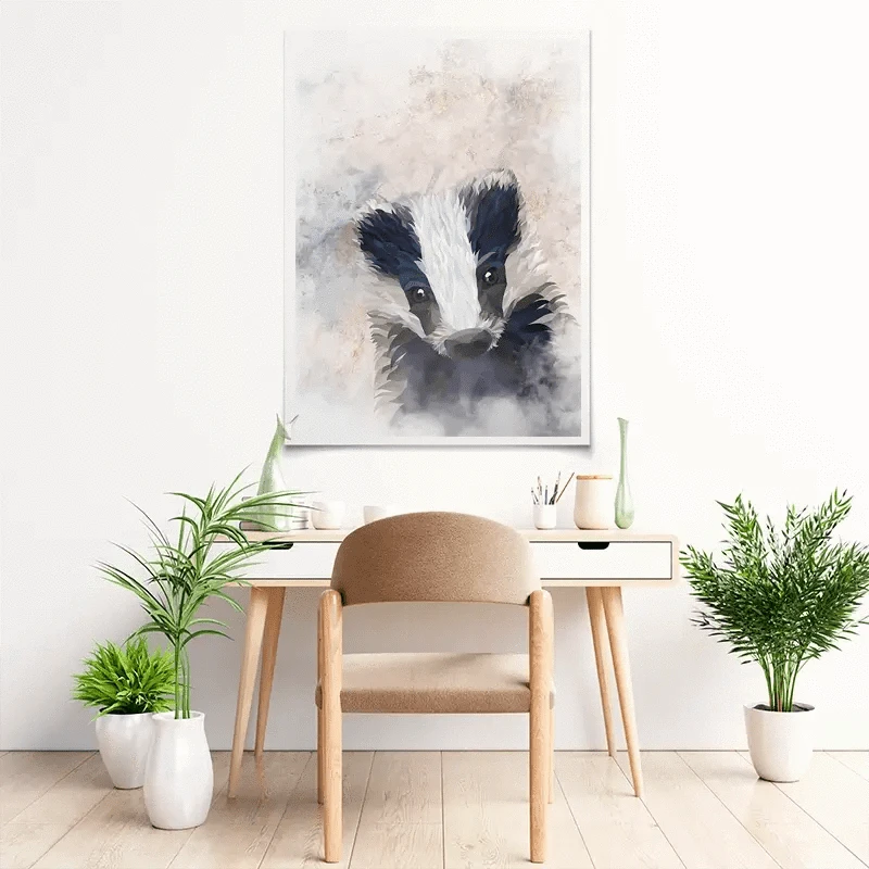 Badger Haze Art Print Badger Haze Art Print wall art product Sarah Manovski
