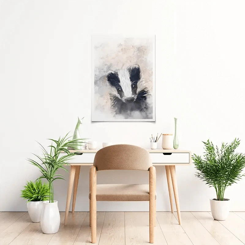 Badger Haze Art Print Badger Haze Art Print wall art product Sarah Manovski