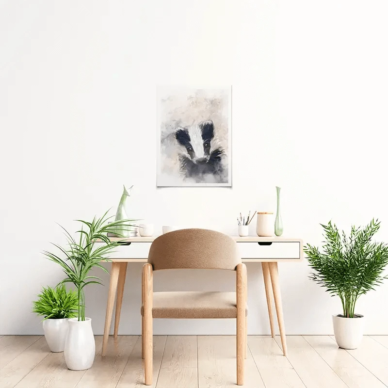 Badger Haze Art Print Badger Haze Art Print wall art product Sarah Manovski