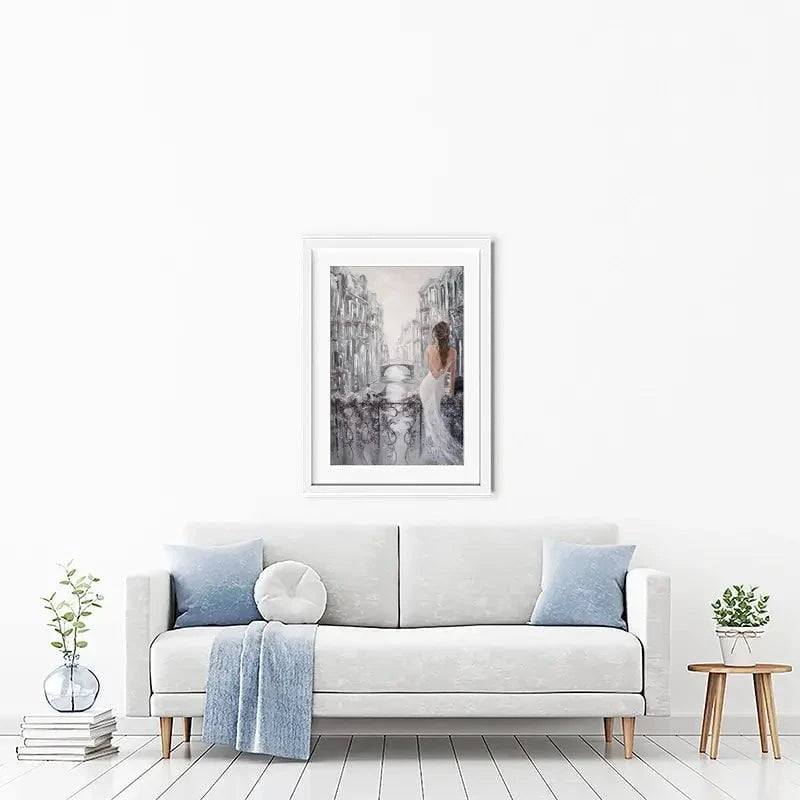 Balcony In Venice Framed Art Print Balcony In Venice Framed Art Print wall art product Isabella Karolewicz