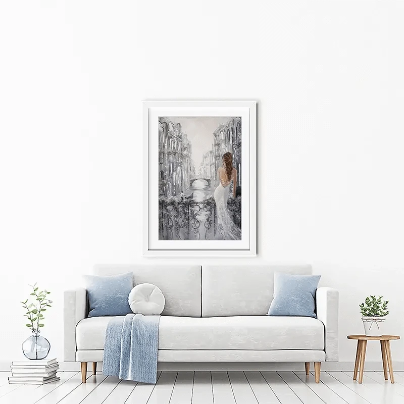 Balcony In Venice Framed Art Print Balcony In Venice Framed Art Print wall art product Isabella Karolewicz