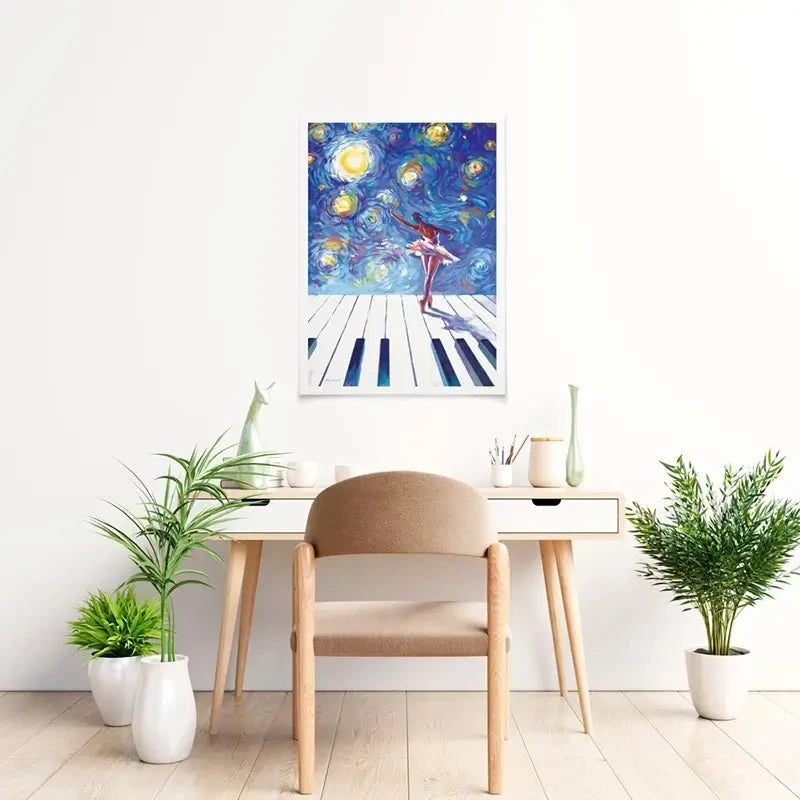 Ballerina Starry Night Art Print Ballerina Starry Night Art Print wall art product Leon Devenice