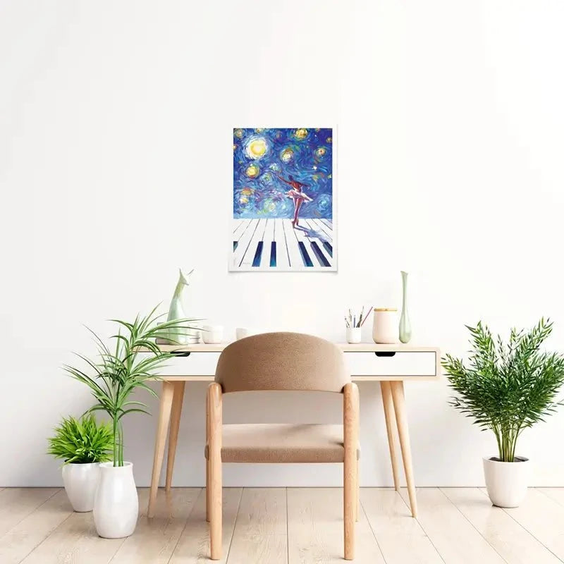 Ballerina Starry Night Art Print Ballerina Starry Night Art Print wall art product Leon Devenice