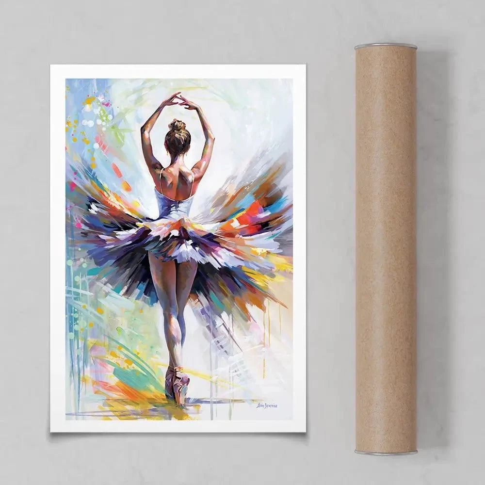 Ballerinas Prelude To Passion Art Print Ballerinas Prelude To Passion Art Print wall art product Leon Devenice