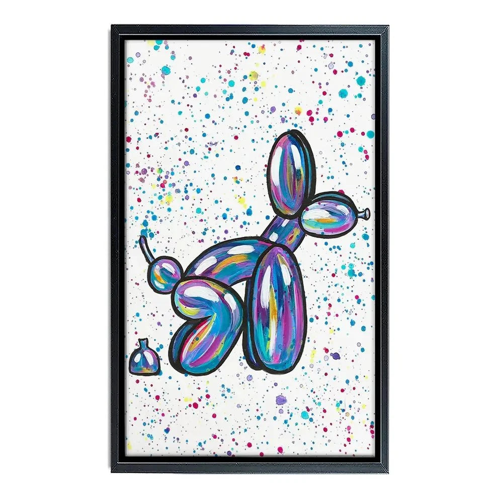 Balloon Dog Pooping Canvas Print Balloon Dog Pooping Canvas Print wall art product Emma LC Art