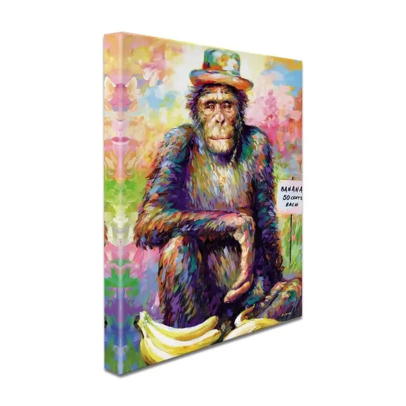 Banana King Canvas Print Banana King Canvas Print wall art product Leon Devenice