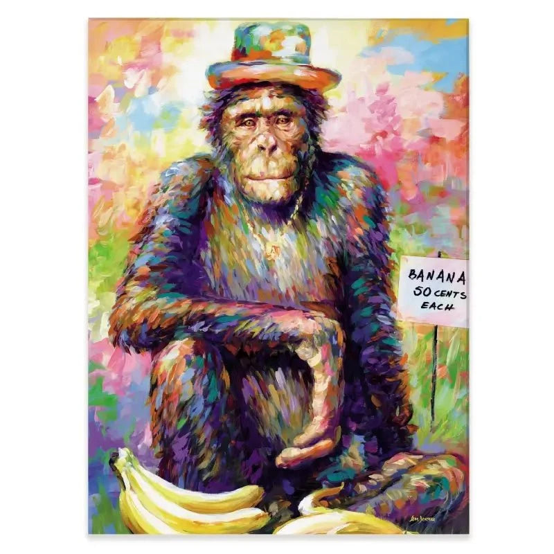 Banana King Canvas Print Banana King Canvas Print wall art product Leon Devenice