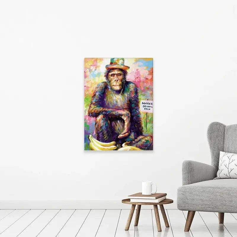 Banana King Canvas Print Banana King Canvas Print wall art product Leon Devenice