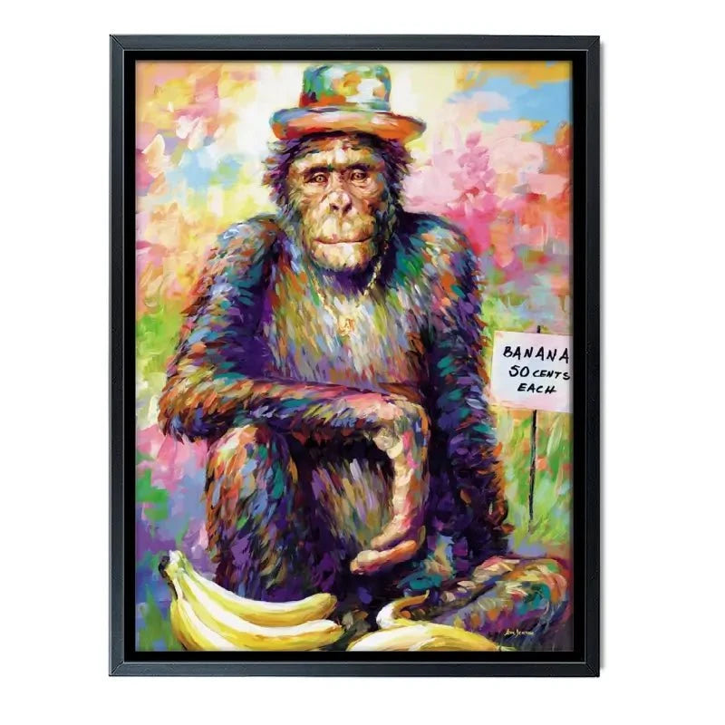 Banana King Canvas Print Banana King Canvas Print wall art product Leon Devenice