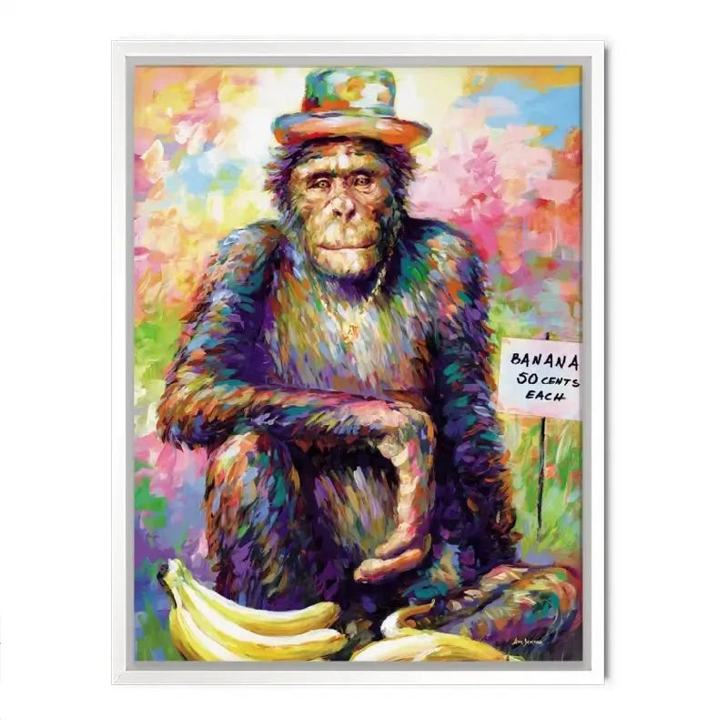 Banana King Canvas Print Banana King Canvas Print wall art product Leon Devenice