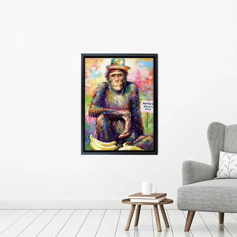 Banana King Canvas Print Banana King Canvas Print wall art product Leon Devenice