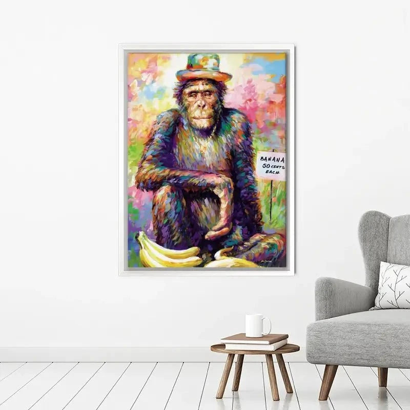 Banana King Canvas Print Banana King Canvas Print wall art product Leon Devenice
