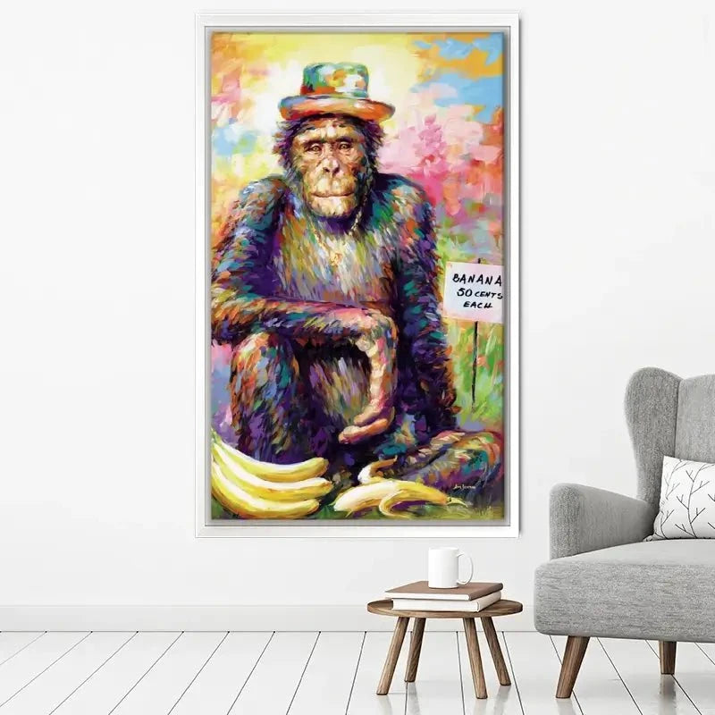 Banana King Canvas Print Banana King Canvas Print wall art product Leon Devenice