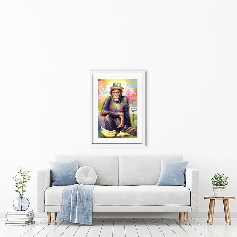 Banana King Framed Art Print Banana King Framed Art Print wall art product Leon Devenice