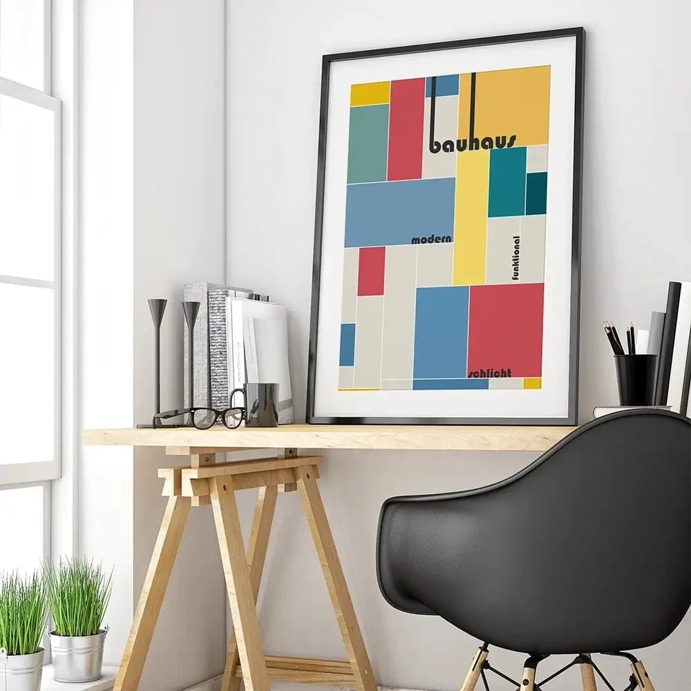 Bauhaus 6 Framed Art Print Bauhaus 6 Framed Art Print wall art product Art Print Shop