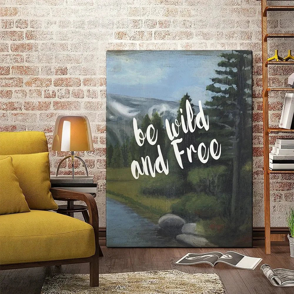 Be Wild And Free Canvas Print Be Wild And Free Canvas Print wall art product Naomi McCavitt