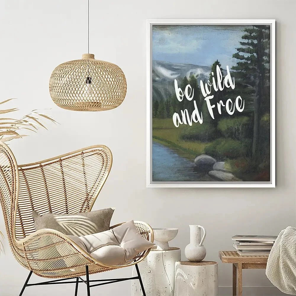 Be Wild And Free Canvas Print Be Wild And Free Canvas Print wall art product Naomi McCavitt