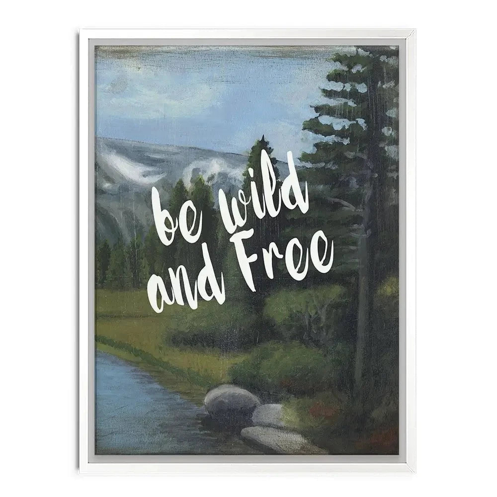 Be Wild And Free Canvas Print Be Wild And Free Canvas Print wall art product Naomi McCavitt