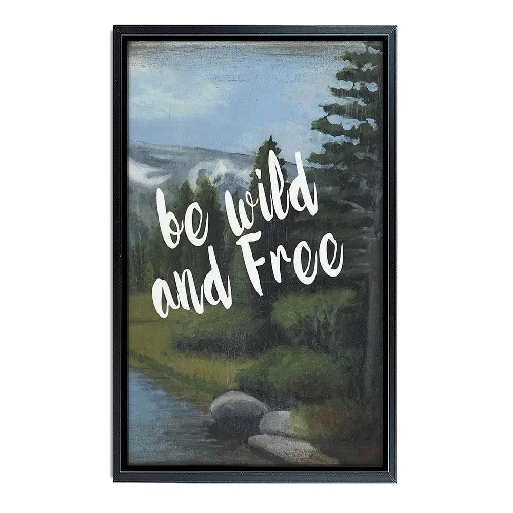 Be Wild And Free Canvas Print Be Wild And Free Canvas Print wall art product Naomi McCavitt