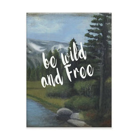 Be Wild And Free Canvas Print Be Wild And Free Canvas Print wall art product Naomi McCavitt