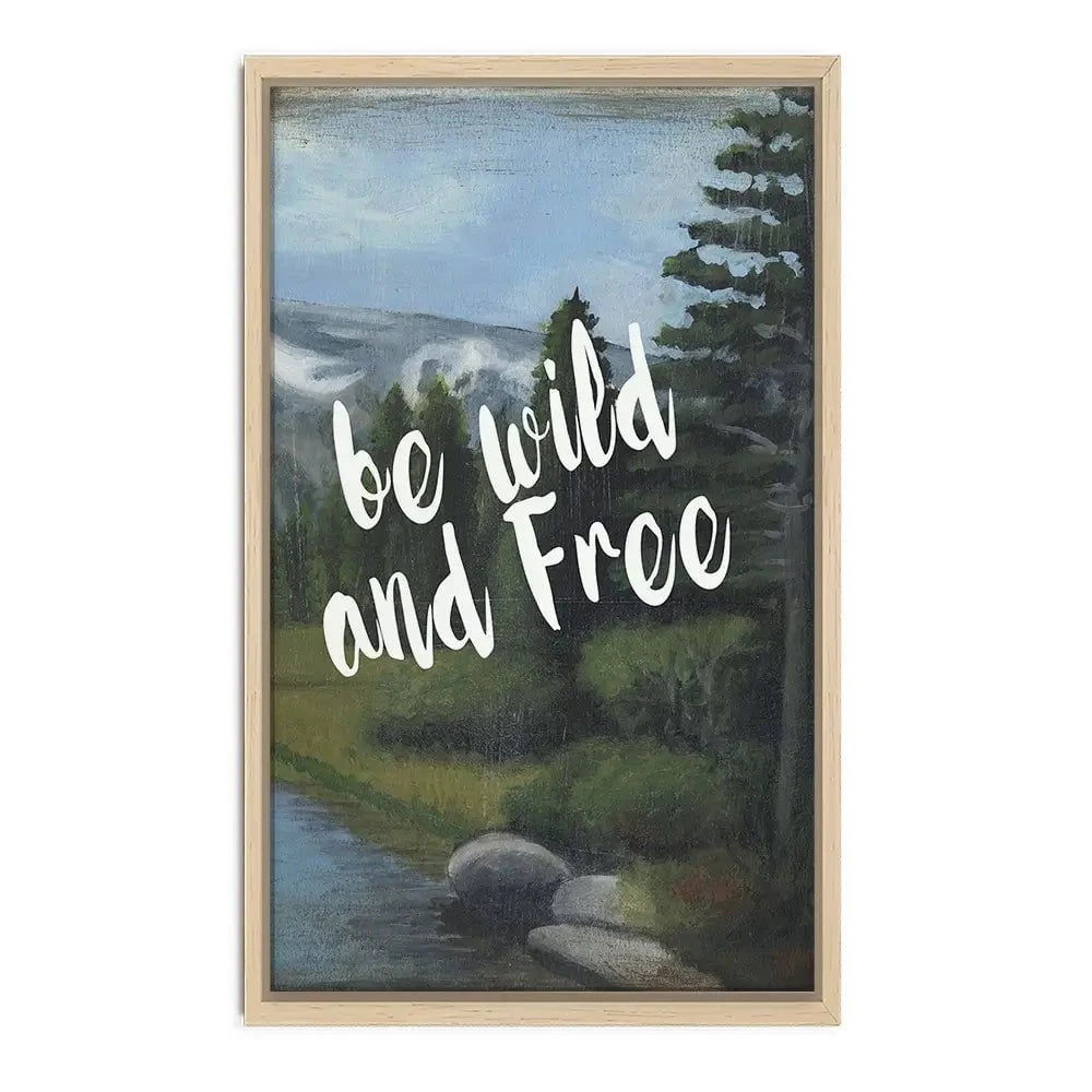 Be Wild And Free Canvas Print Be Wild And Free Canvas Print wall art product Naomi McCavitt