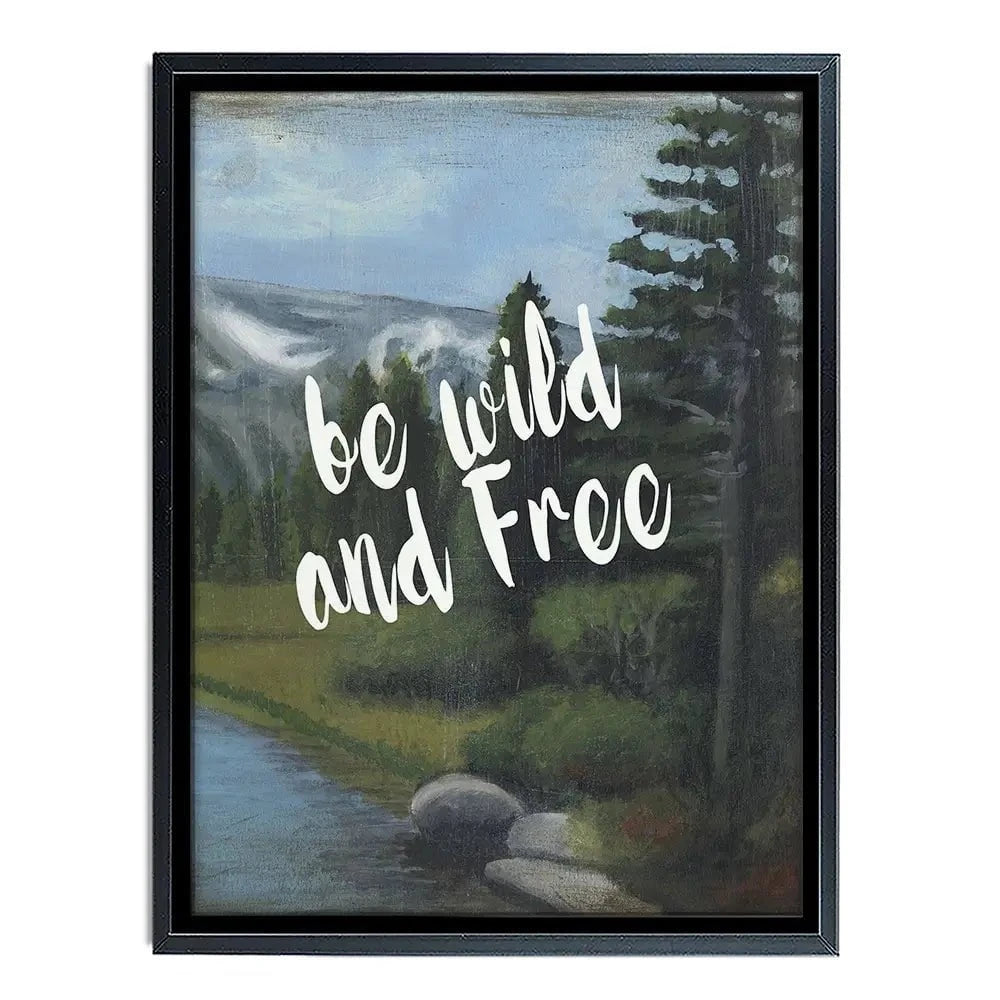 Be Wild And Free Canvas Print Be Wild And Free Canvas Print wall art product Naomi McCavitt