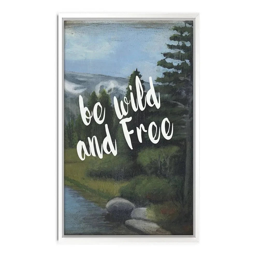 Be Wild And Free Canvas Print Be Wild And Free Canvas Print wall art product Naomi McCavitt