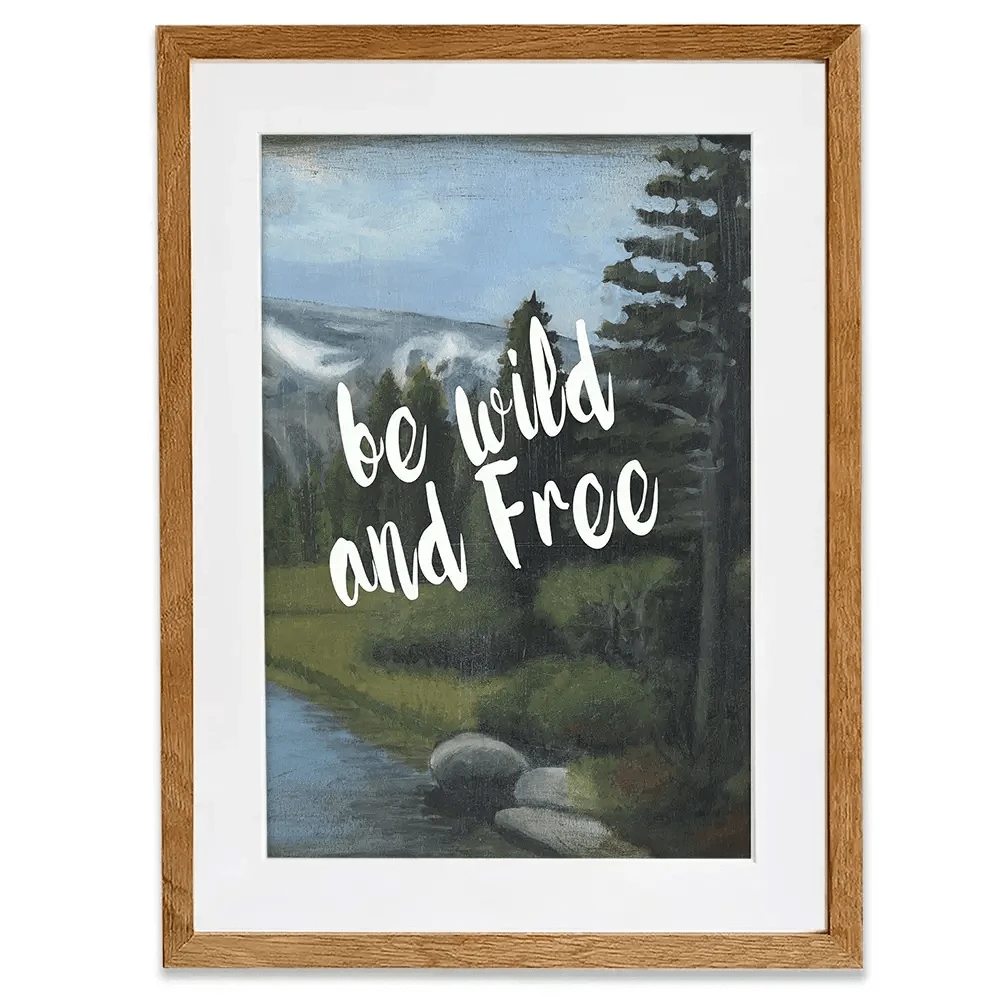 Be Wild And Free Framed Art Print Be Wild And Free Framed Art Print wall art product Naomi McCavitt
