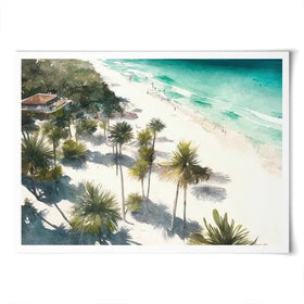 Beach And Palms Art Print Beach And Palms Art Print wall art product Svetlana Aleynikova