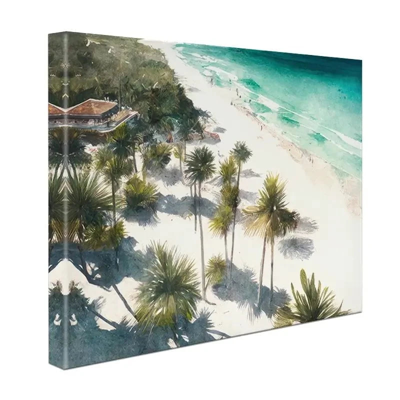 Beach And Palms Canvas Print Beach And Palms Canvas Print wall art product Svetlana Aleynikova